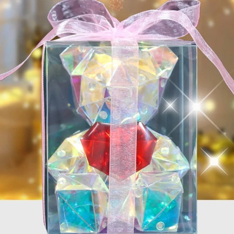 Świecący Miś Miłości 17 cm – prezent na Walentynki i Święta