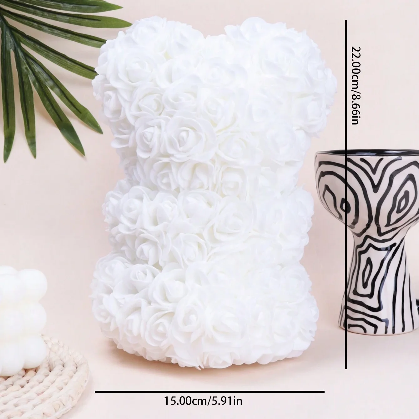 Miś z różowej pianki w bukiecie – idealny na wesele, Dzień Matki, podziękowania dla pielęgniarek, nauczycieli lub na inne okazje!