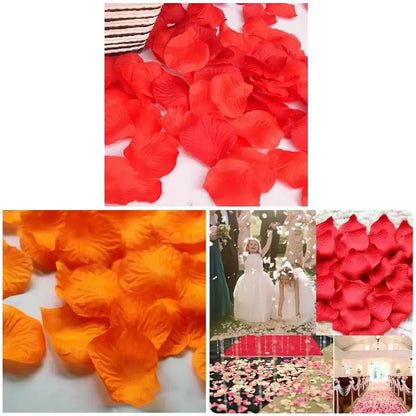 Romantyczne sztuczne płatki czerwonej róży – dekoracja na Walentynki, wesele i imprezy