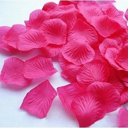 Romantyczne sztuczne płatki czerwonej róży – dekoracja na Walentynki, wesele i imprezy