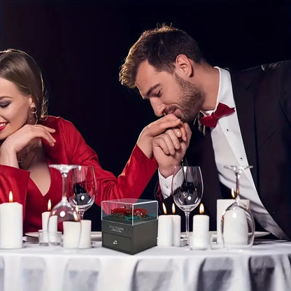 Bestseller na Walentynki! Naszyjnik Ocean Heart z wieczną różą – wyjątkowy prezent pełen miłości dla niej